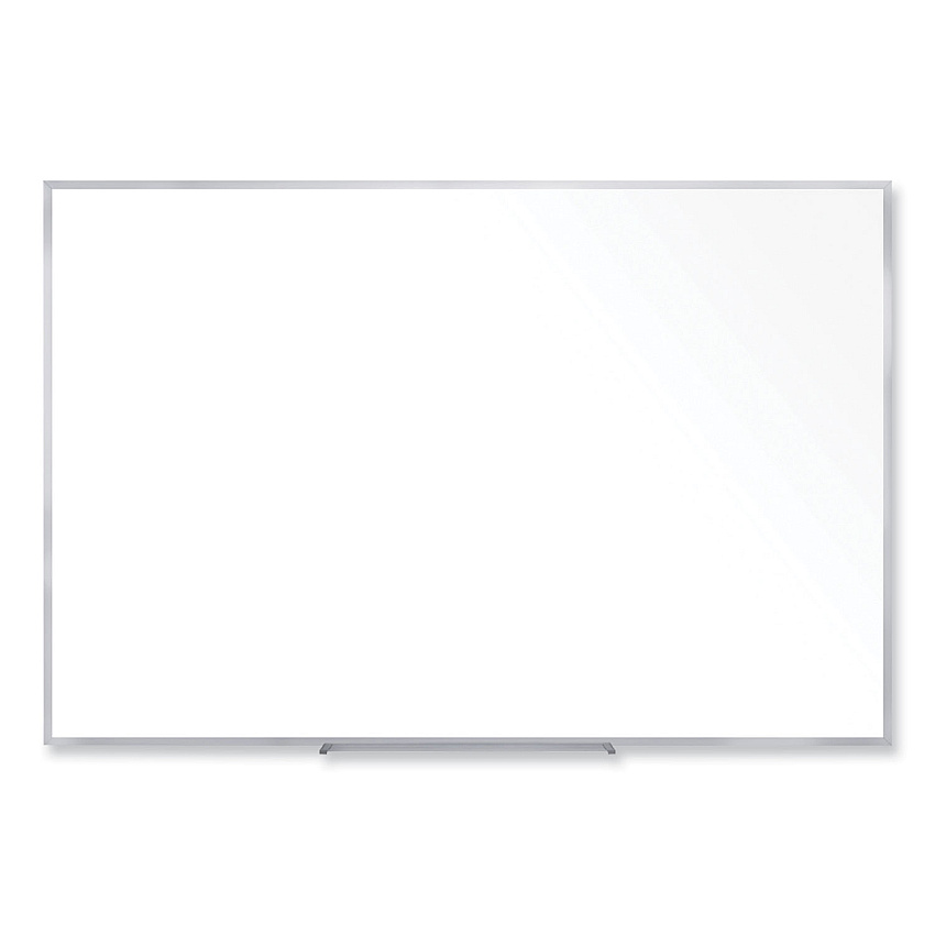 Ghent Non-Magnetic Whiteboard with Aluminum Frame, 72.63 x 48.47, White Surface, Satin Aluminum Frame (GHEM2464)