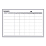 Ghent In/Out Magnetic Whiteboard, 36 x 24, White/Gray Surface, Satin Aluminum Frame (GHEGRPM301E23)
