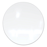 Ghent Coda Low Profile Circular Magnetic Glassboard, 36 Diameter, White Surface (GHECDAGM36WH)