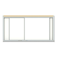 Ghent Horizontal Sliding Porcelain Magnetic Whiteboard, 144 x 48, White Surface, Satin Aluminum Frame (GHEHSM2412)