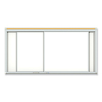 Ghent Horizontal Sliding Porcelain Magnetic Whiteboard, 96 x 48, White Surface, Satin Aluminum Frame (GHEHSM248)