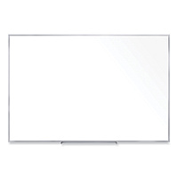 Ghent Non-Magnetic Whiteboard with Aluminum Frame, 60.63 x 36.44, White Surface, Satin Aluminum Frame (GHEM2354)