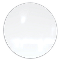 Ghent Coda Low Profile Circular Magnetic Glassboard, 48 Diameter, White Surface (GHECDAGM48WH)
