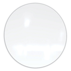 Ghent Coda Low Profile Circular Magnetic Glassboard, 48 Diameter, White Surface (GHECDAGM48WH)