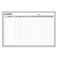 Ghent In/Out Magnetic Whiteboard, 96.5 x 48.5, White/Gray Surface, Satin Aluminum Frame (GHEGRPM301E48)