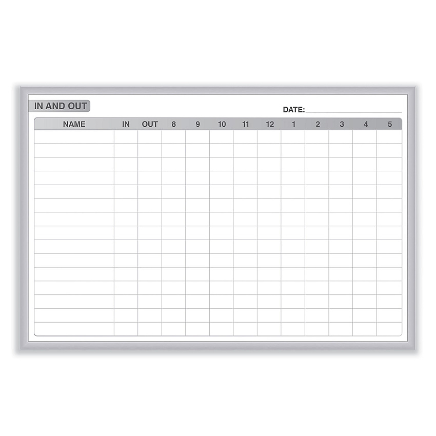 Ghent In/Out Magnetic Whiteboard, 96.5 x 48.5, White/Gray Surface, Satin Aluminum Frame (GHEGRPM301E48)