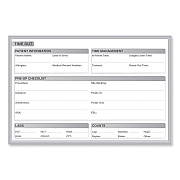 Ghent Time Out Magnetic Whiteboard, 24.5 x 18.5, White/Gray Surface, Satin Aluminum Frame (GHEGRPM312T18)