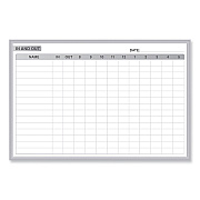 Ghent In/Out Magnetic Whiteboard, 72.5 x 48.5, White/Gray Surface, Satin Aluminum Frame (GHEGRPM301E46)