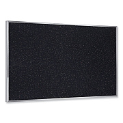 Ghent Aluminum-Frame Recycled Rubber Bulletin Boards, 36 x 24, Confetti Surface, Satin Aluminum Frame (GHEATR23CF)