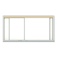 Ghent Horizontal Sliding Porcelain Magnetic Whiteboard, 72 x 48, White Surface, Satin Aluminum Frame (GHEHSM246)