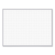 Ghent Magnetic Porcelain Whiteboard with Satin Aluminum Frame, 36.5 x 60.5, White Surface (GHEM1354)