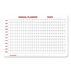 Ghent 12 Month Whiteboard Calendar with Radius Corners, 36 x 24, White/Red/Black Surface (GHE984517)