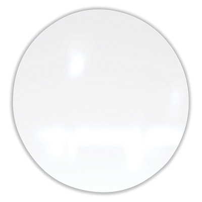 Ghent Coda Low Profile Circular Non-Magnetic Glassboard, 24 Diameter, White Surface (GHECDAGN24WH)