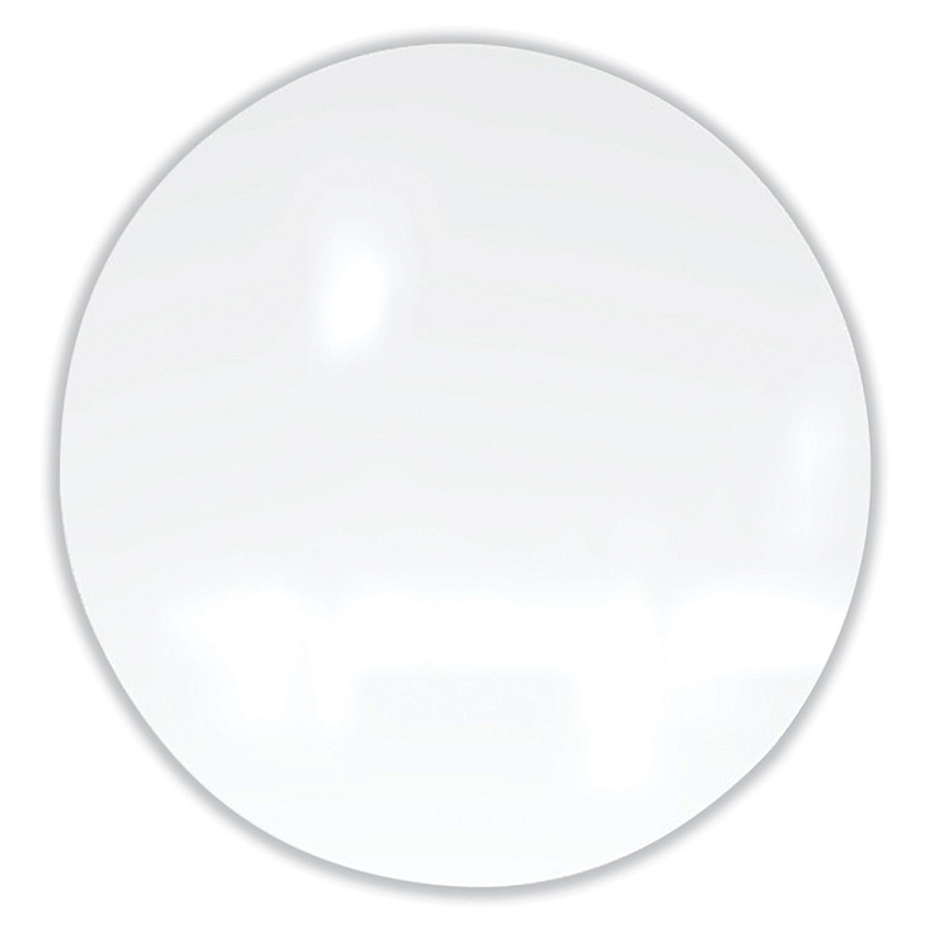 Ghent Coda Low Profile Circular Non-Magnetic Glassboard, 24 Diameter, White Surface (GHECDAGN24WH)