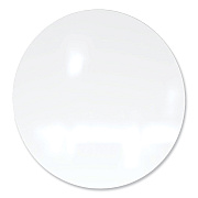 Ghent Coda Low Profile Circular Non-Magnetic Glassboard, 48 Diameter, White Surface (GHECDAGN48WH)