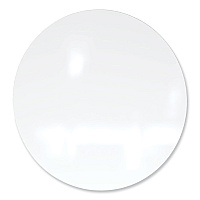 Ghent Coda Low Profile Circular Non-Magnetic Glassboard, 48 Diameter, White Surface (GHECDAGN48WH)