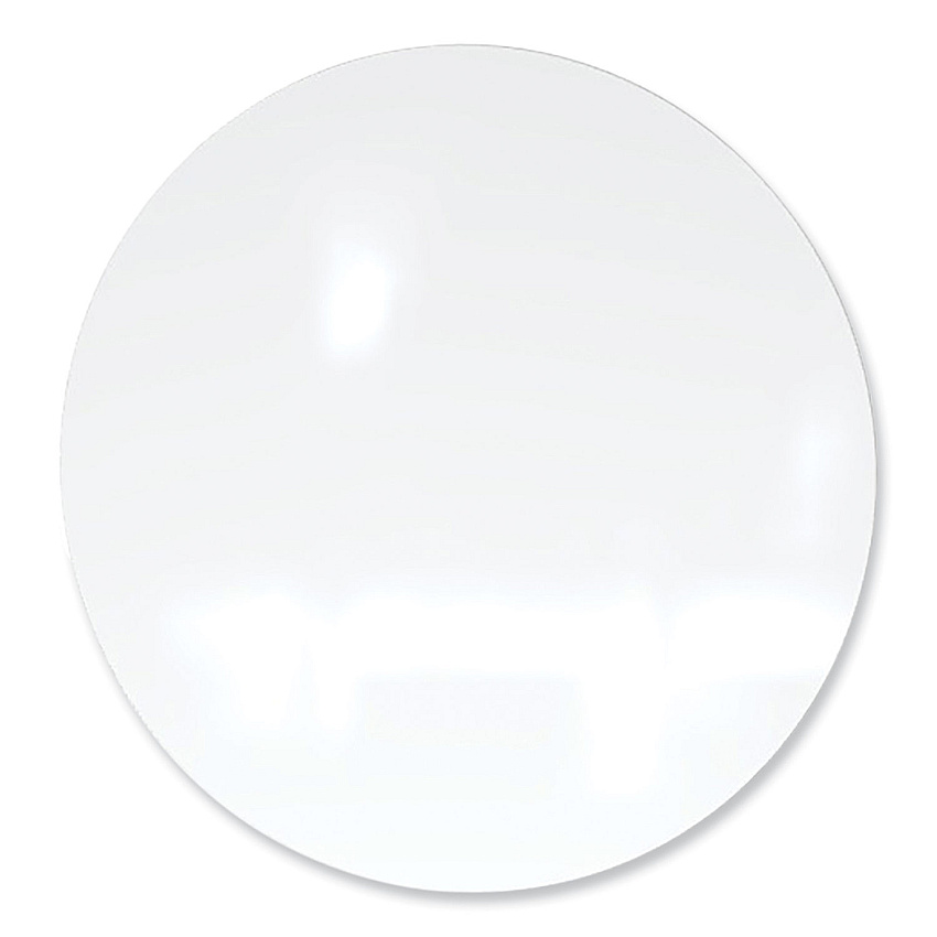 Ghent Coda Low Profile Circular Non-Magnetic Glassboard, 48 Diameter, White Surface (GHECDAGN48WH)