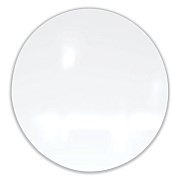 Ghent Coda Low Profile Circular Non-Magnetic Glassboard, 36 Diameter, White Surface (GHECDAGN36WH)