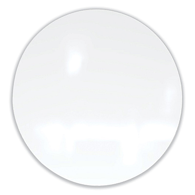 Ghent Coda Low Profile Circular Non-Magnetic Glassboard, 36 Diameter, White Surface (GHECDAGN36WH)