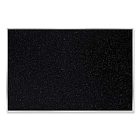 Ghent Satin Aluminum-Frame Recycled Rubber Bulletin Boards, 120.5 x 48.5, Confetti Surface (GHEATR410CF)