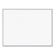 Ghent Non-Magnetic Whiteboard with Aluminum Frame, 36 x 23.81, White Surface, Satin Aluminum Frame (GHEM2231)