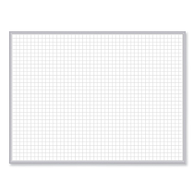 Ghent Non-Magnetic Whiteboard with Aluminum Frame, 36 x 23.81, White Surface, Satin Aluminum Frame (GHEM2231)