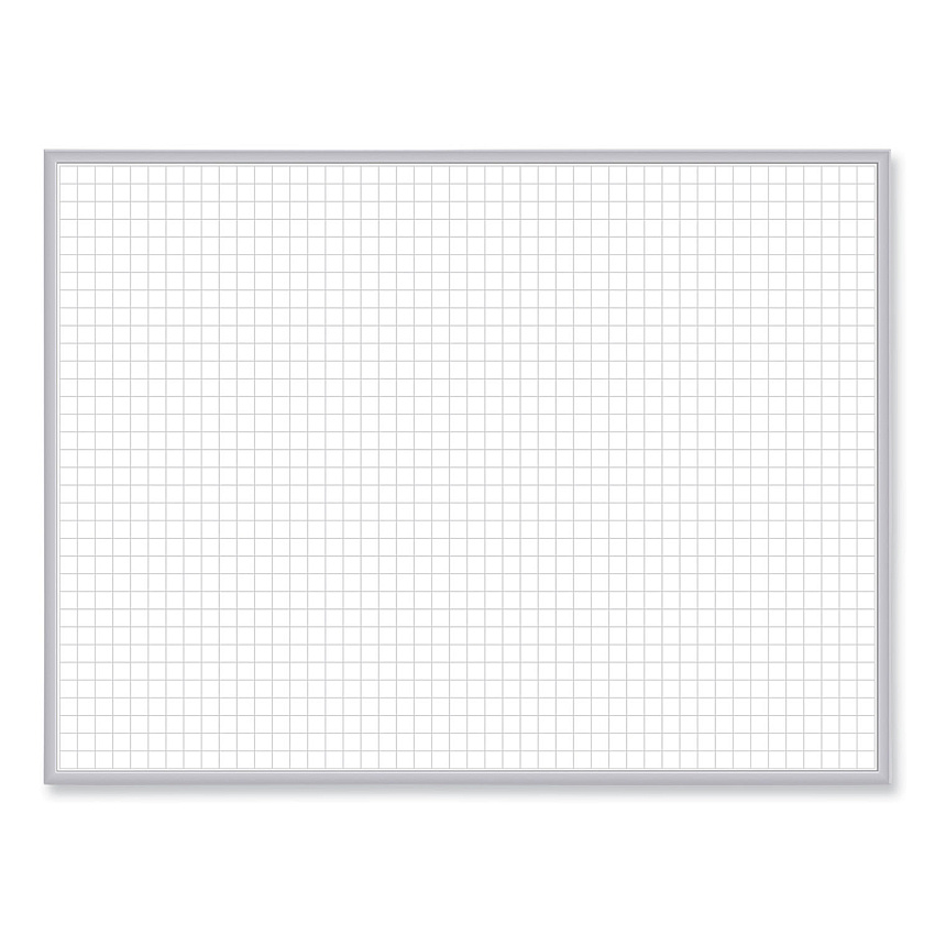 Ghent Non-Magnetic Whiteboard with Aluminum Frame, 36 x 23.81, White Surface, Satin Aluminum Frame (GHEM2231)