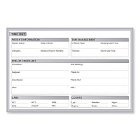 Ghent Time Out Magnetic Whiteboard, 36 x 24, White/Gray Surface, Satin Aluminum Frame (GHEGRPM312T23)