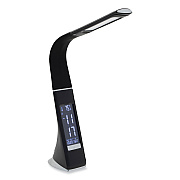 V-Light LRD Task Lamp with Digital Display, Gooseneck, 16" High, Black (VLUSVLU2FBR)