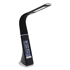 V-Light LRD Task Lamp with Digital Display, Gooseneck, 16" High, Black (VLUSVLU2FBR)