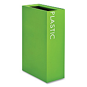 Safco Mixx Recycling Center Rectangular Receptacle, 29 gal, Steel, Green (SAF9448GN)