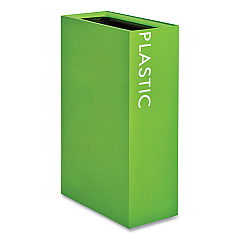 Safco Mixx Recycling Center Rectangular Receptacle, 29 gal, Steel, Green (SAF9448GN)