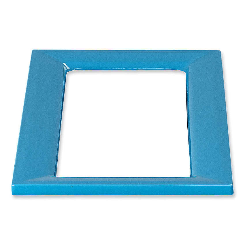 Safco Mixx Recycling Center Lid, 9.87w x 19.87d x 0.62h, Blue (SAF9450BU)