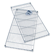 Safco Industrial Extra Shelf Pack, 36w x 24d x 1.5h, Steel, Metallic Gray, 2/Pack (SAF5290GR)
