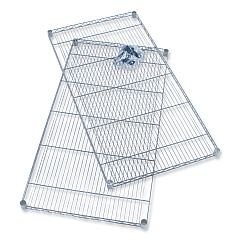 Safco Industrial Extra Shelf Pack, 36w x 24d x 1.5h, Steel, Metallic Gray, 2/Pack (SAF5290GR)