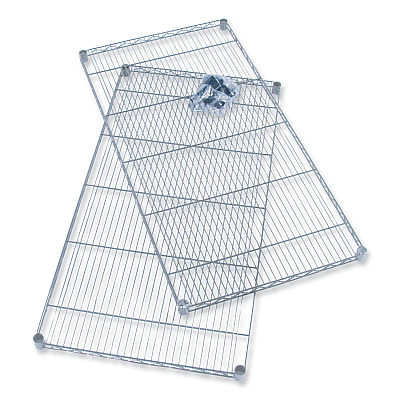 Safco Industrial Extra Shelf Pack, 36w x 24d x 1.5h, Steel, Metallic Gray, 2/Pack (SAF5290GR)