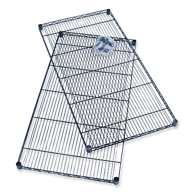 Safco Industrial Extra Shelf Pack, 36w x 18d x 1.5h Steel. Black, 2/Pack (SAF5287BL)