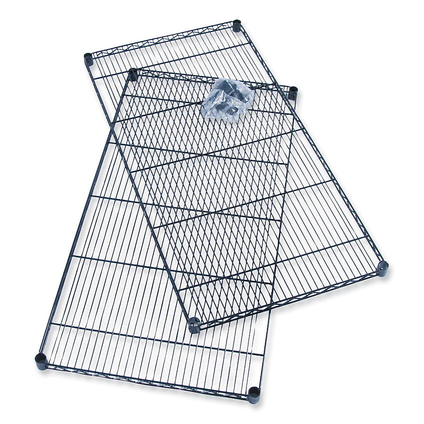 Safco Industrial Extra Shelf Pack, 36w x 18d x 1.5h Steel. Black, 2/Pack (SAF5287BL)