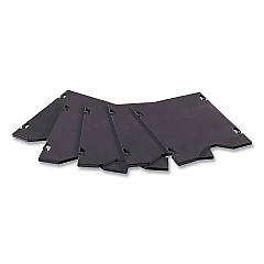 Safco E-Z Sort Additional Mail Trays, 5 Shelves, 11 x 12.5 x 0.5, Black (SAF7753BL)
