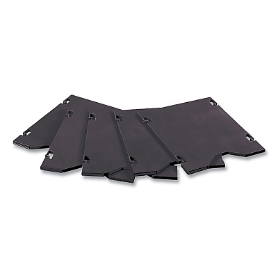 Safco E-Z Sort Additional Mail Trays, 5 Shelves, 11 x 12.5 x 0.5, Black (SAF7753BL)