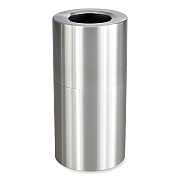 Safco Single Recycling Receptacle, 20 gal, Steel, Brushed Aluminum (SAF9942SS)