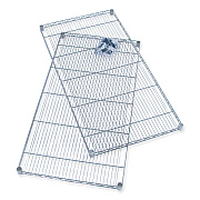 Safco Industrial Extra Shelf Pack, 36w x 18d x 1.5h Steel, Metallic Gray, 2/Pack (SAF5287GR)