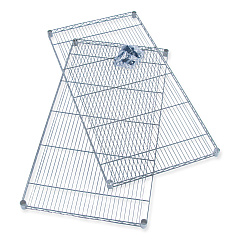 Safco Industrial Extra Shelf Pack, 36w x 18d x 1.5h Steel, Metallic Gray, 2/Pack (SAF5287GR)