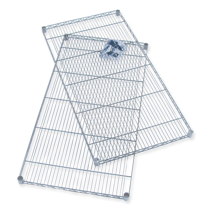 Safco Industrial Extra Shelf Pack, 36w x 18d x 1.5h Steel, Metallic Gray, 2/Pack (SAF5287GR)
