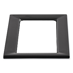 Safco Mixx Recycling Center Lid, 9.87w x 19.87d x 0.62h, Black (SAF9450BL)