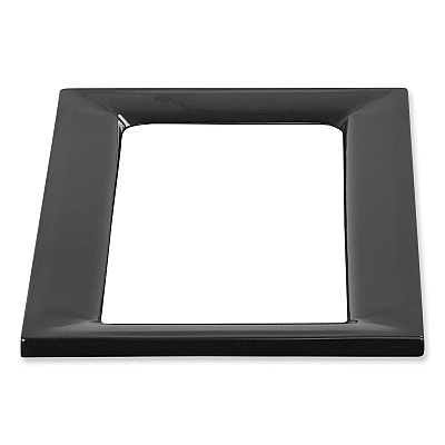 Safco Mixx Recycling Center Lid, 9.87w x 19.87d x 0.62h, Black (SAF9450BL)