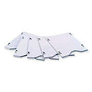 Safco E-Z Sort Additional Mail Trays, 5 Shelves, 11 x 12.5 x 0.5, Gray (SAF7753GR)