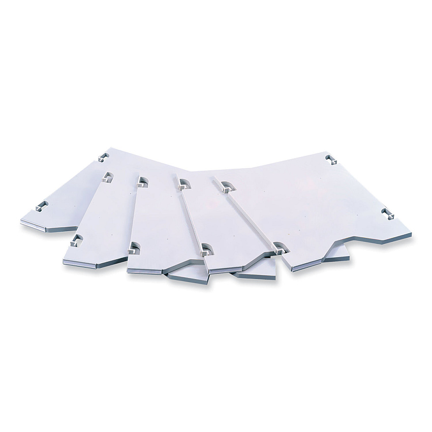 Safco E-Z Sort Additional Mail Trays, 5 Shelves, 11 x 12.5 x 0.5, Gray (SAF7753GR)