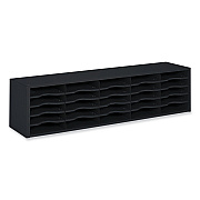Safco E-Z Sort Sorter Module, 20 Compartments, 57.5 x 13 x 14.25, Black (SAF7751BL)