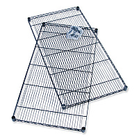 Safco Industrial Extra Shelf Pack, 36w x 24d x 1.5h, Steel, Black, 2/Pack (SAF5290BL)